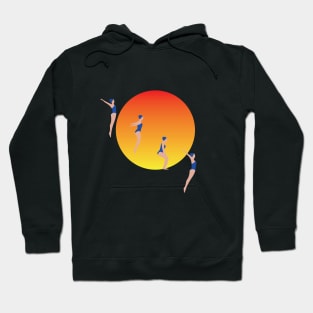 sunset swim Hoodie